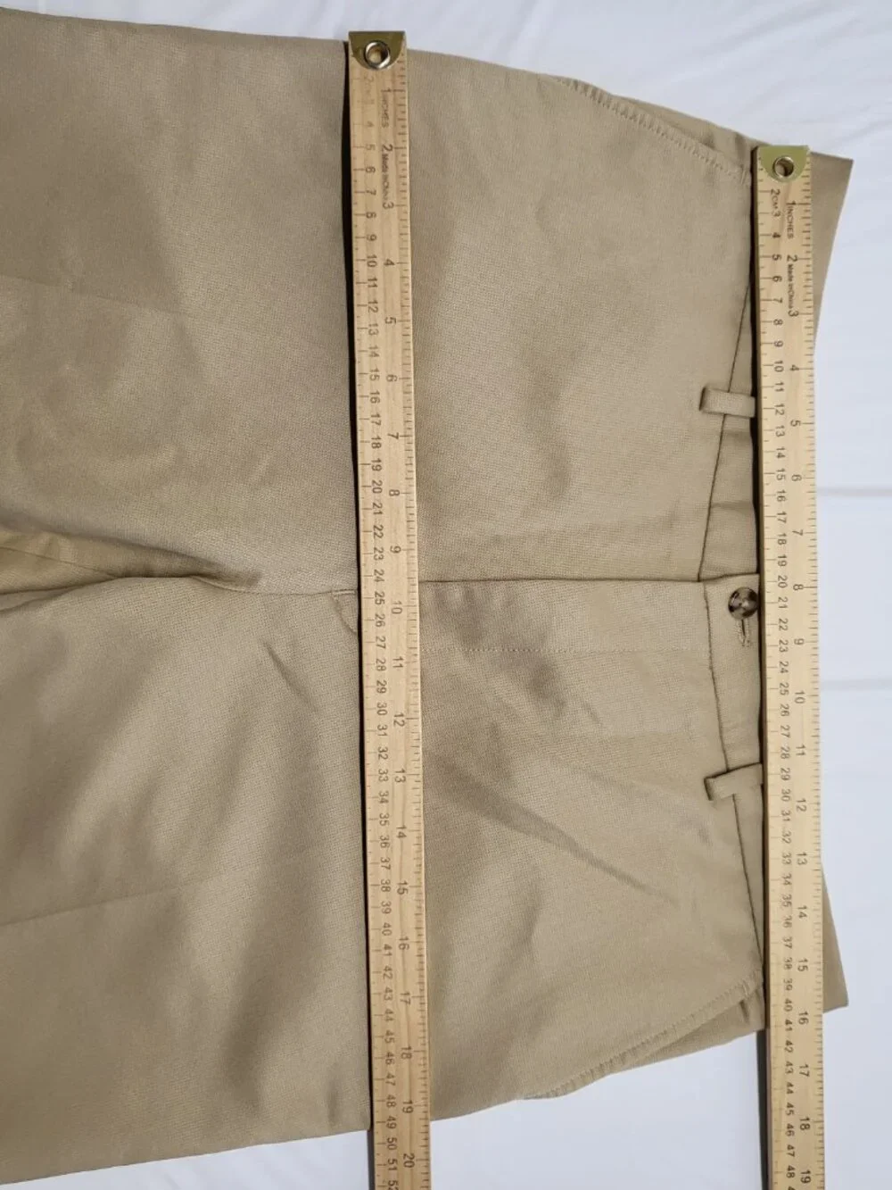 Perry Ellis Pants Mens 32 X 30 (Tag34X32) Straight Leg Beige Preppy